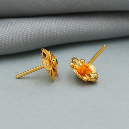 22K gold handmade earring for women