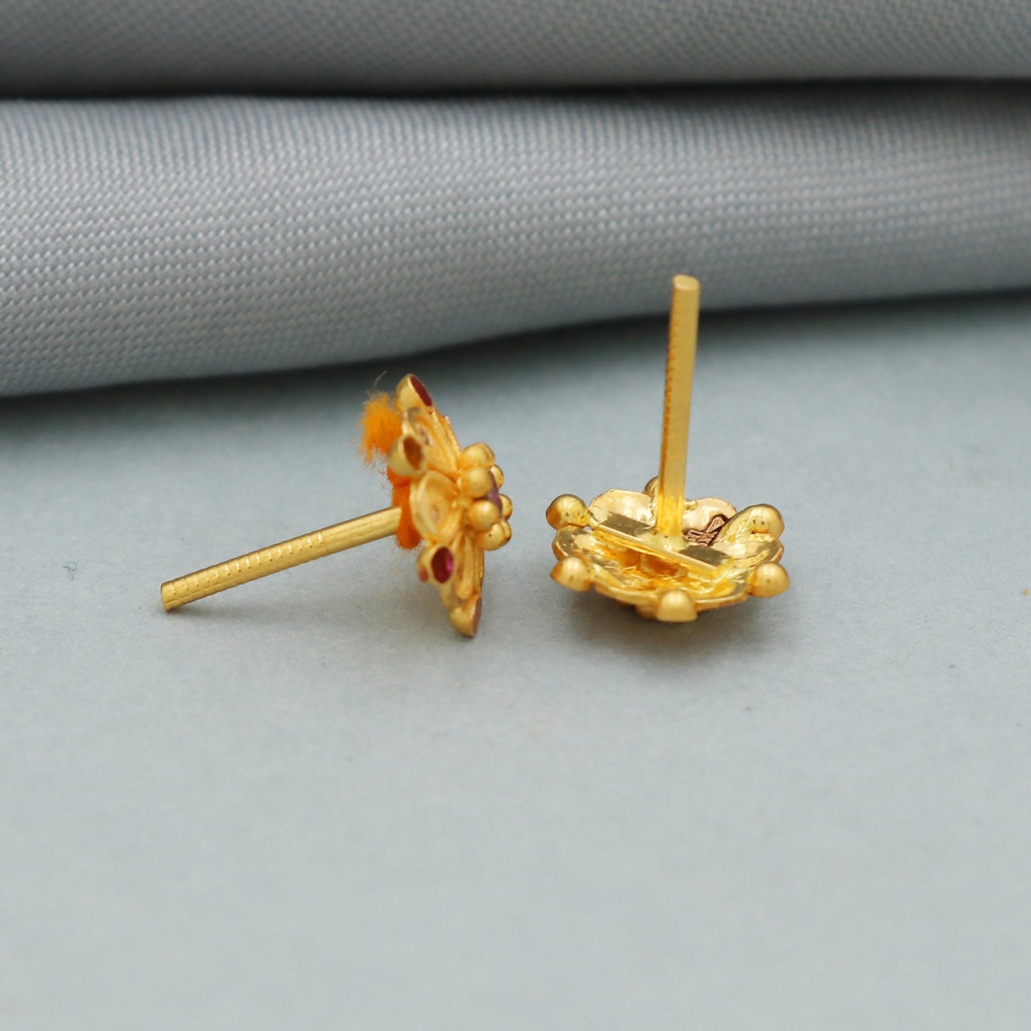 22k gold earrings studs | Wedding Indian Handmade Jewellery