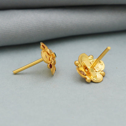 22k gold earrings studs | Indian Gold Jewellery