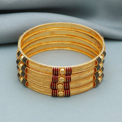 Handmade Real Gold Bnagle Bracelet for Women Jewelry for Bridal or Wedding, Indian Meena Color Bangle Churi, K4195