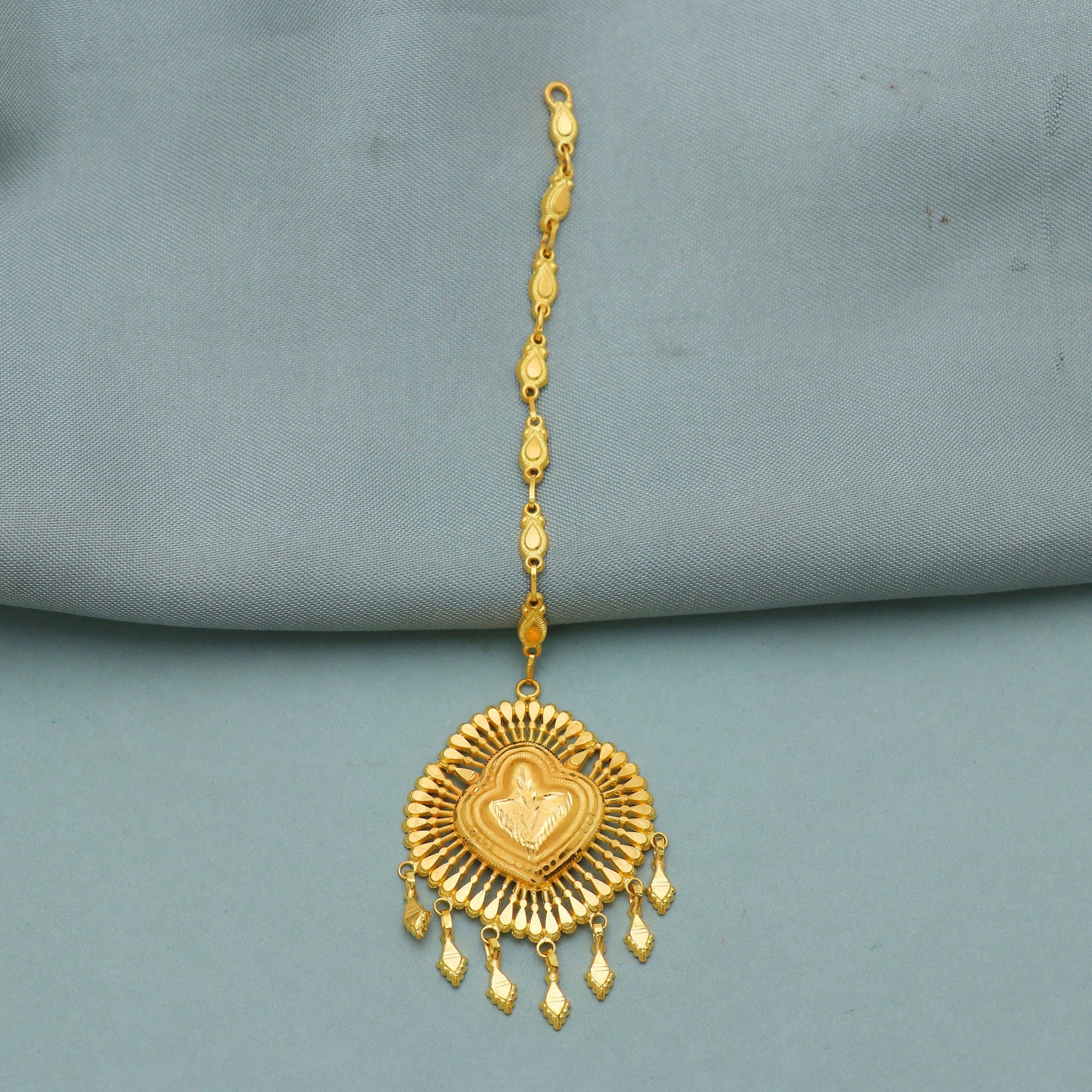 Mangtika Maang Tikka Design Gold Rose Gold American Diamond Maang