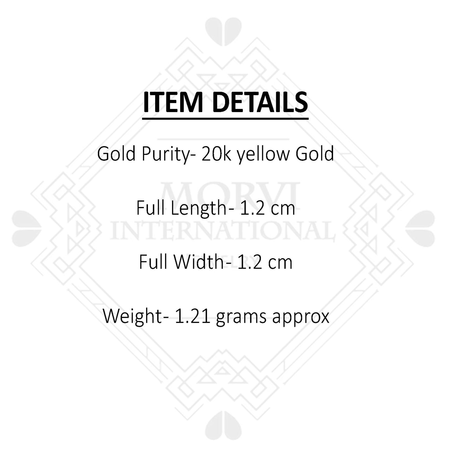 20k Yellow Gold Hoop Bali Earrings  Handmade bead Yellow gold earrings for women, Valentine Day gift, star design indian gold earrings