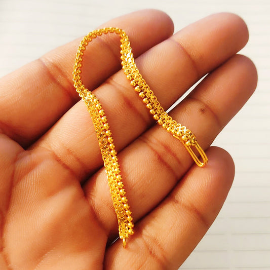 22k Yellow Gold nose ring chain, 22k gold nose ring chain, nose hoop chain gold, 5mm, 5.25 inches or longer
