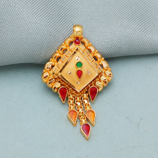 solid gold 22k pendant locket handcrafted women necklace pendant jewelry gift