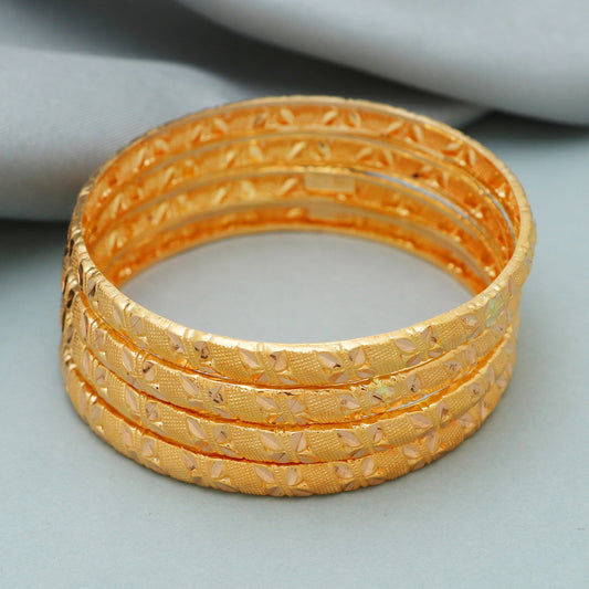Pure 22k Gold Bangles Indian Handmade light weight inner waxed, Traditional Rajasthan India , Bangle Bracelet pair Wedding Jewelry
