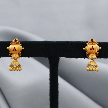 22k Dangle Unique Handmade Earrings Jewelry