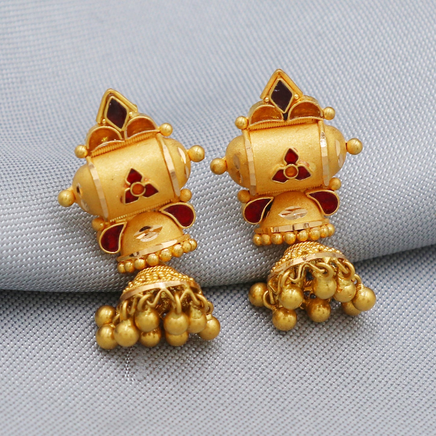 22k Dangle Unique Handmade Earrings Jewelry