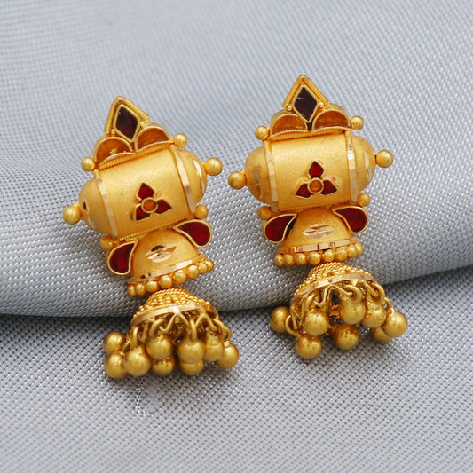 22k Dangle Unique Handmade Earrings Jewelry
