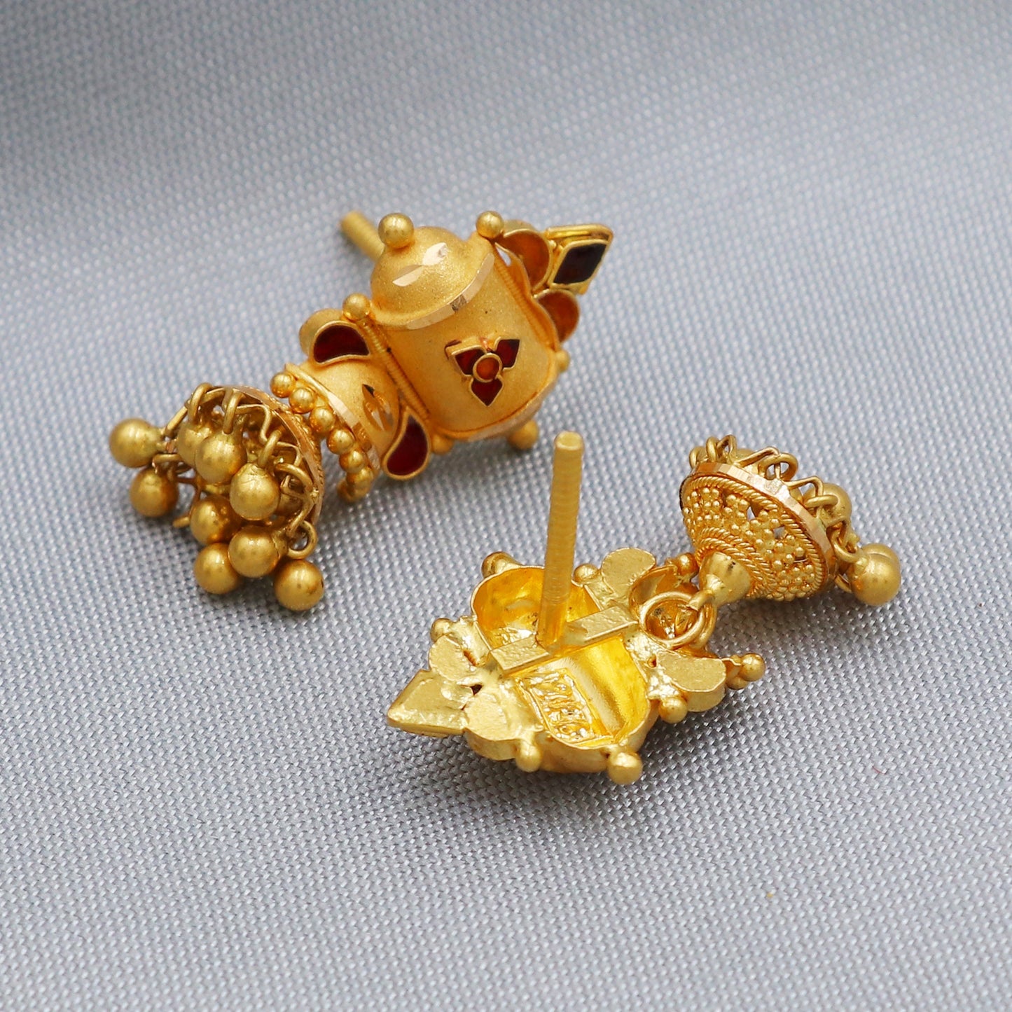 22k Dangle Unique Handmade Earrings Jewelry