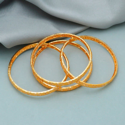 22k Gold Bangles Indian Handmade light weight inner wax, Traditional Rajasthan India , Bangle Bracelet pair Wedding Jewelry