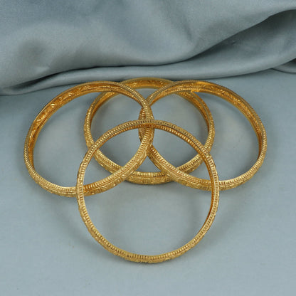Pure 22k Gold Bangles Indian Handmade light weight , Traditional Rajasthan India , Bangle Bracelet pair Wedding Jewelry, inner wax