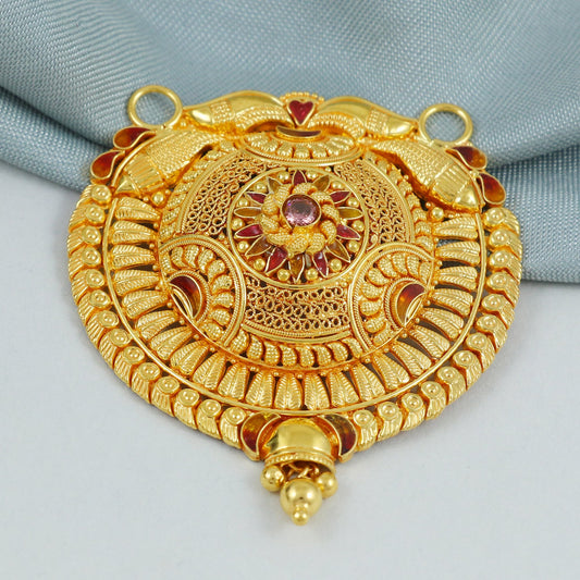 Pure 22k 18k gold pendant, K4558