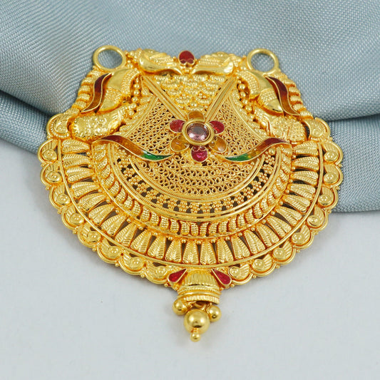 Intricate 22k 18k gold pendant , K4562