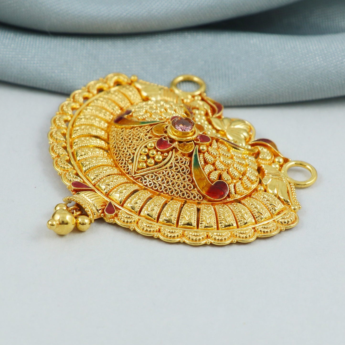 solid 22k 18k gold Pendant Necklace Jewelry, K4564