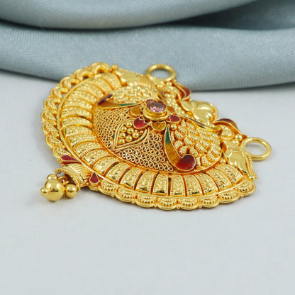 solid 22k 18k gold Pendant Necklace Jewelry, K4564