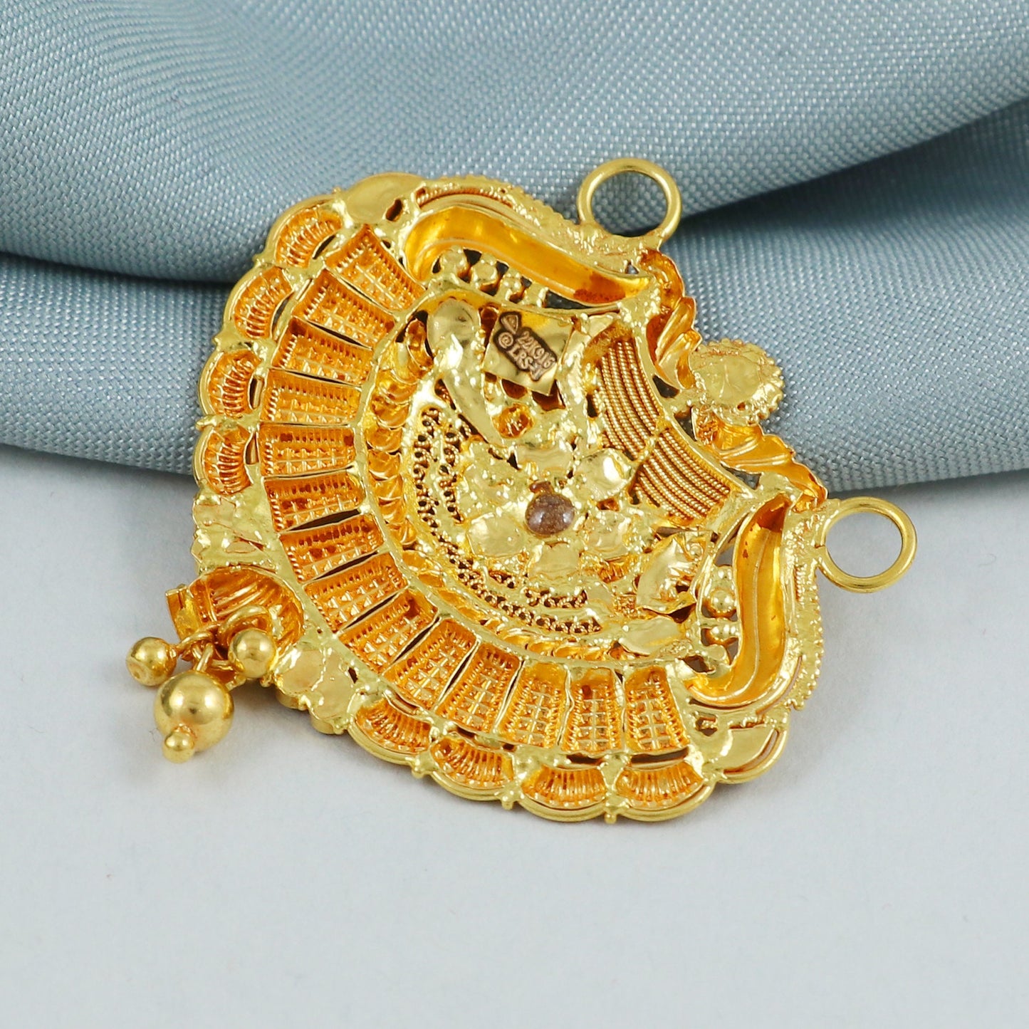 Pure 22k 18k gold pendant Necklace, K4566