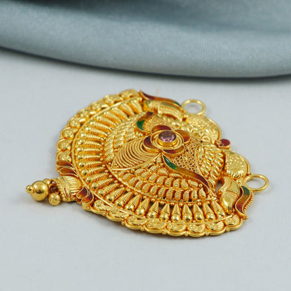 Pure 22k 18k gold pendant Necklace, K4571