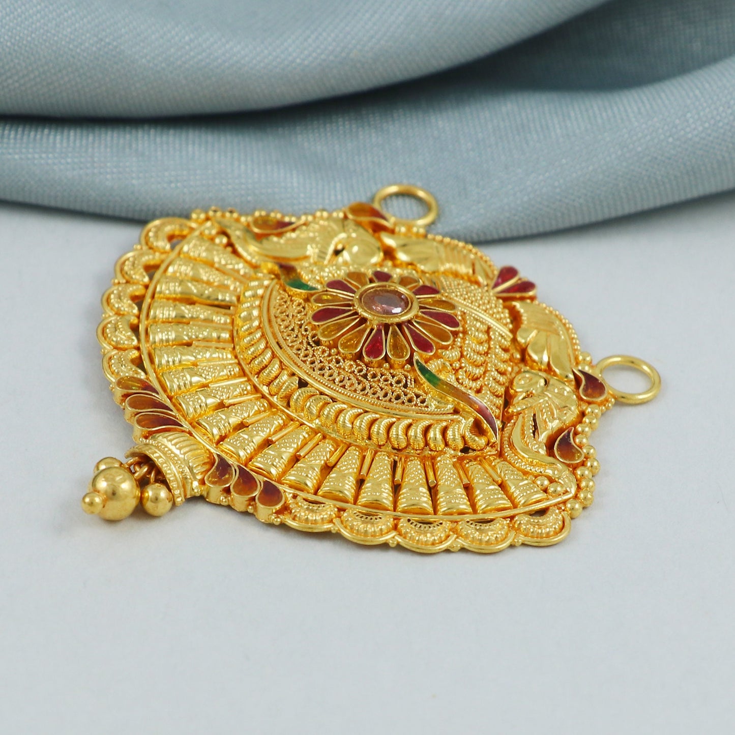 Pure 22k 18k gold pendant Necklace, K4574