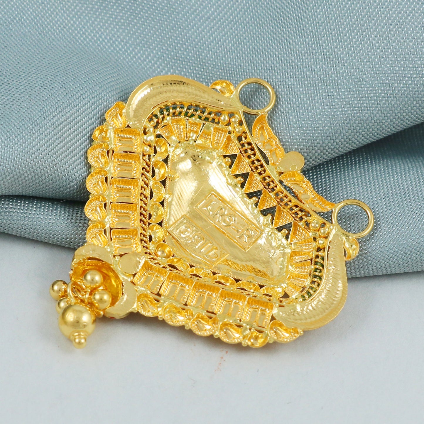 Pure 22k 18k yellow gold handmade pendant jewellery , K4575