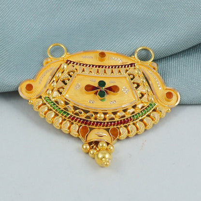 22k gold pendant Necklace, K4576