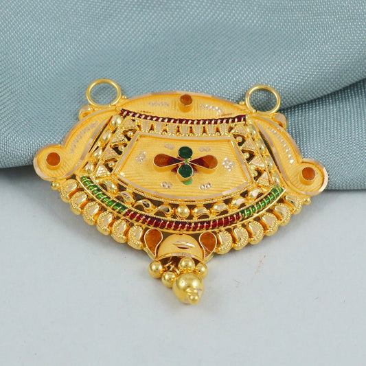 22k gold pendant Necklace, K4576