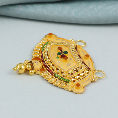 22k gold pendant Necklace, K4576