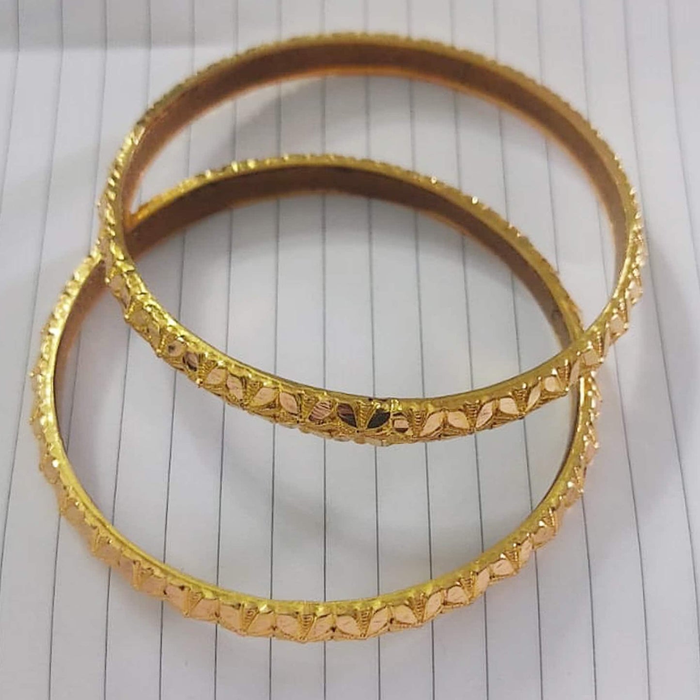 22k Gold Bangles Indian Handmade lightweight wax filled, Traditional Vintage ethnic Jewelry, Bangle Bracelet Set Wedding Jewelry, K5825