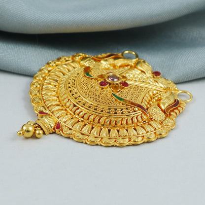 Intricate 22k 18k gold pendant , K4562
