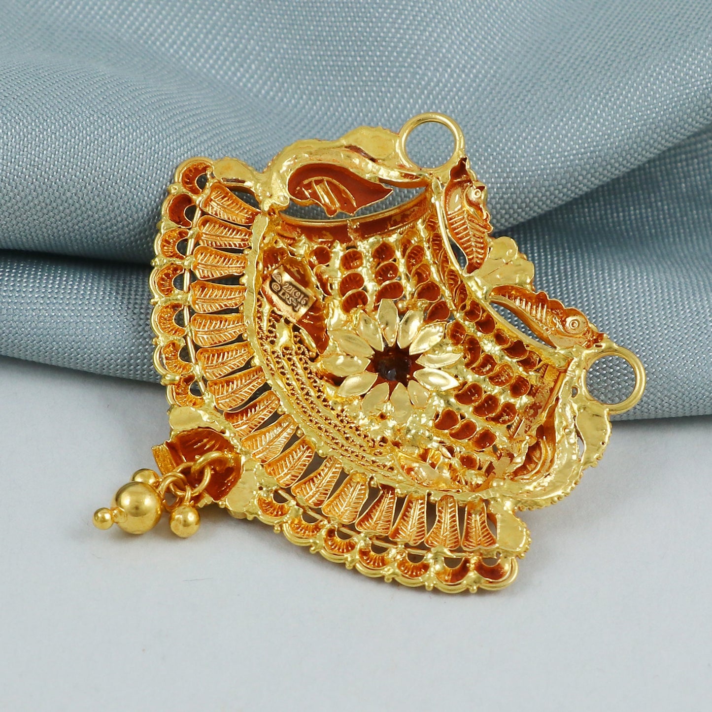 Pure 22k 18k gold pendant Necklace, K4569