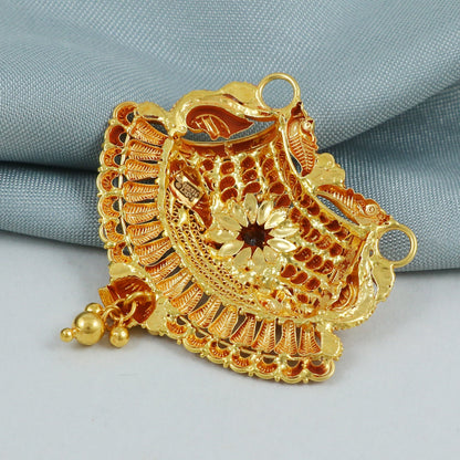 Pure 22k 18k gold pendant Necklace, K4569