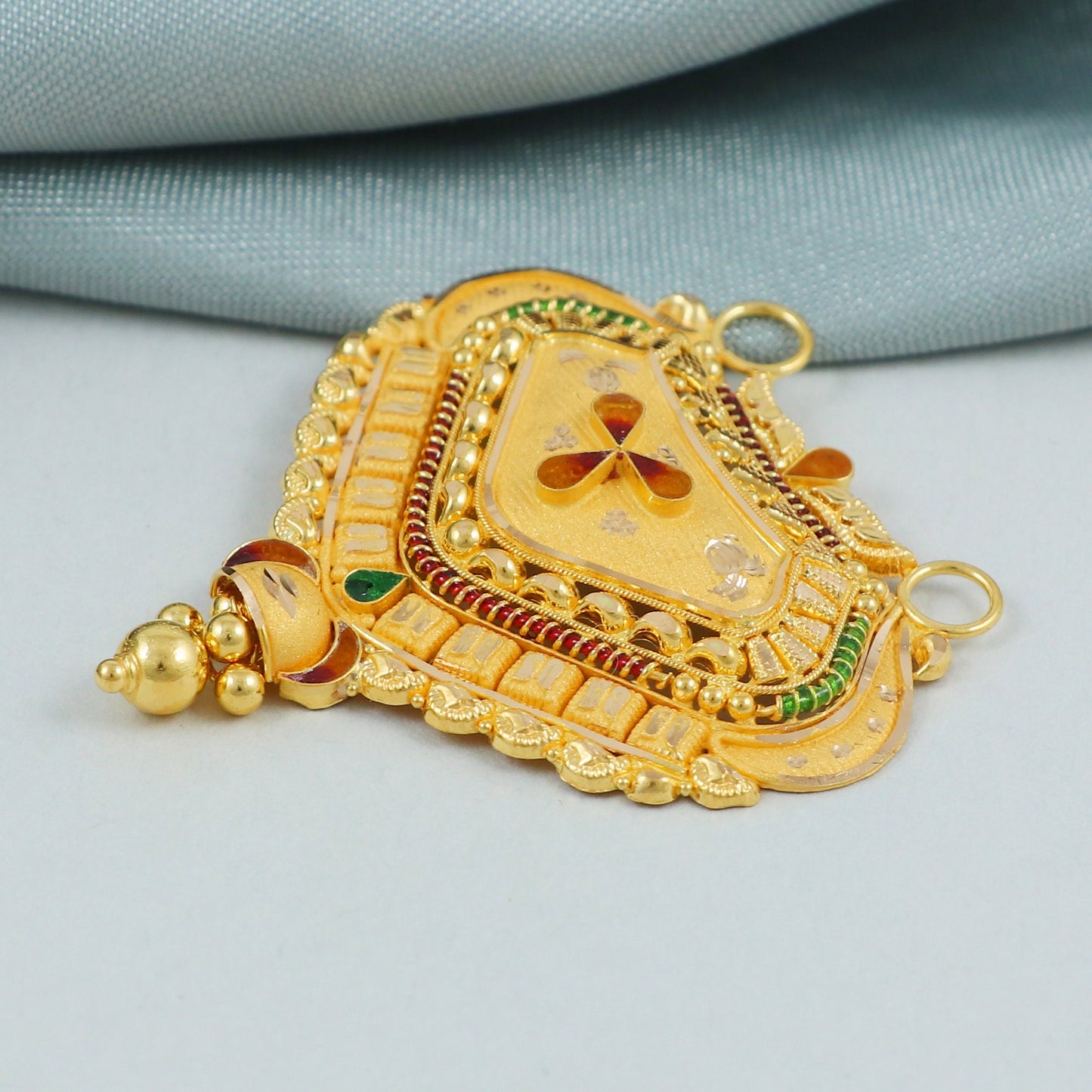 Pure 22k 18k yellow gold handmade pendant jewellery , K4575