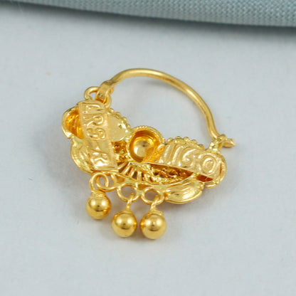 22k 22kt Gold Nose Pin Nosering Jewelry
