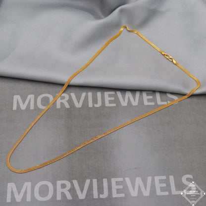 22k Yellow Gold Chain Necklace box style For men women Anniversary Wedding Gift chain, 22kt Handmade Gold Chain, pure gold necklace chain, K