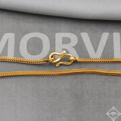 handmade 22k Gold Chain Necklace wheat style For men women Anniversary Wedding Gift chain, 22kt  Gold Chain, pure gold necklace chain, K5111