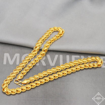 22k Gold Chain Necklace Unique Handmade Indian 22kt Gold Jewelry for Gift, K5116