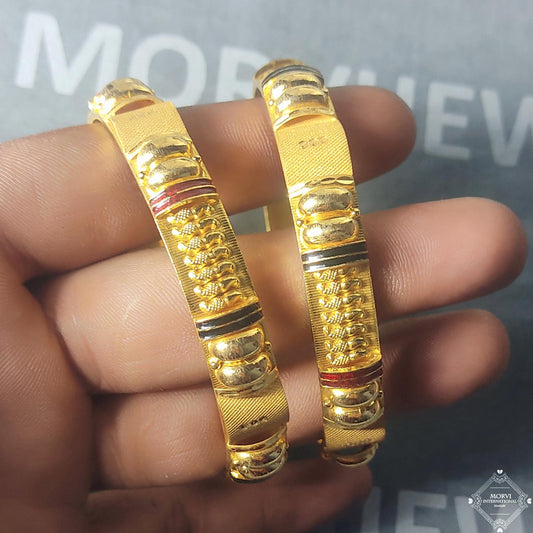 22k Solid Gold Bangles: Vintage Indian Wedding Jewelry
