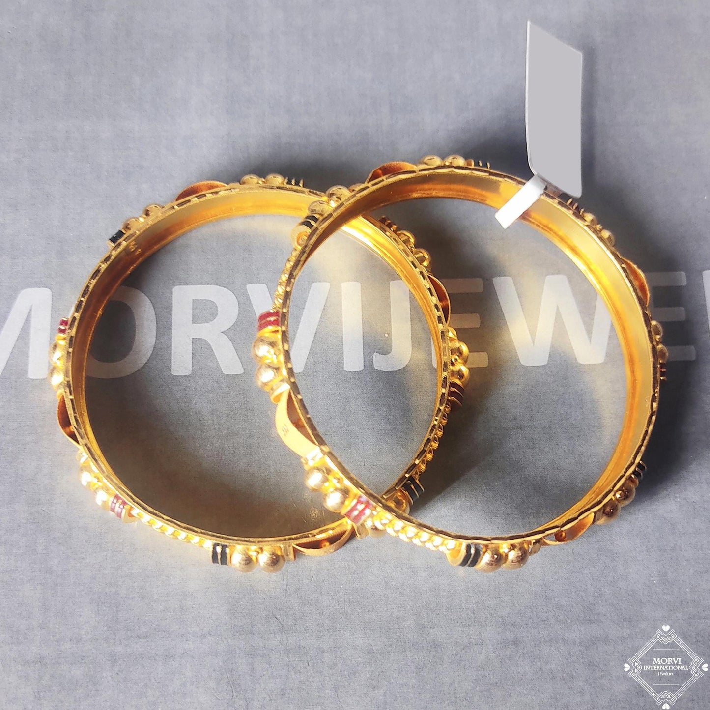 22k Solid Gold Bangles: Vintage Indian Wedding Jewelry