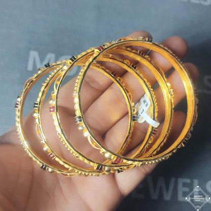 22k 22 karat Pure Gold Bangles Bracelet Wedding Jewelry, K5187