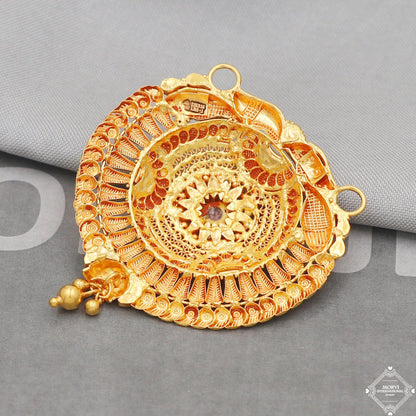 Pure 22k Gold Pendant locket Indian Style Wedding Jewelry for Gift, K5003