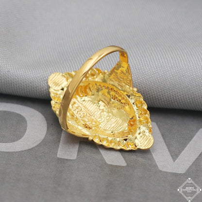 Pure 22k Yellow Gold Ring Jewelry, Handmade Indian Vintage and antique design, Pure Gold Ring, All Size, K5019