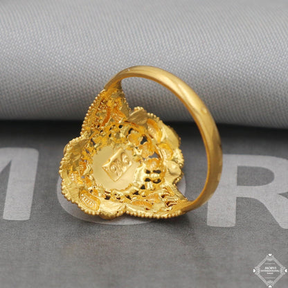 handcrafted solid 22k Gold Ring, K5037
