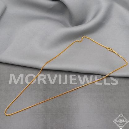 22k Gold Chain Necklace box style For men women Anniversary Wedding Gift chain, 22kt Handmade Gold Chain, pure gold necklace chain, K5109
