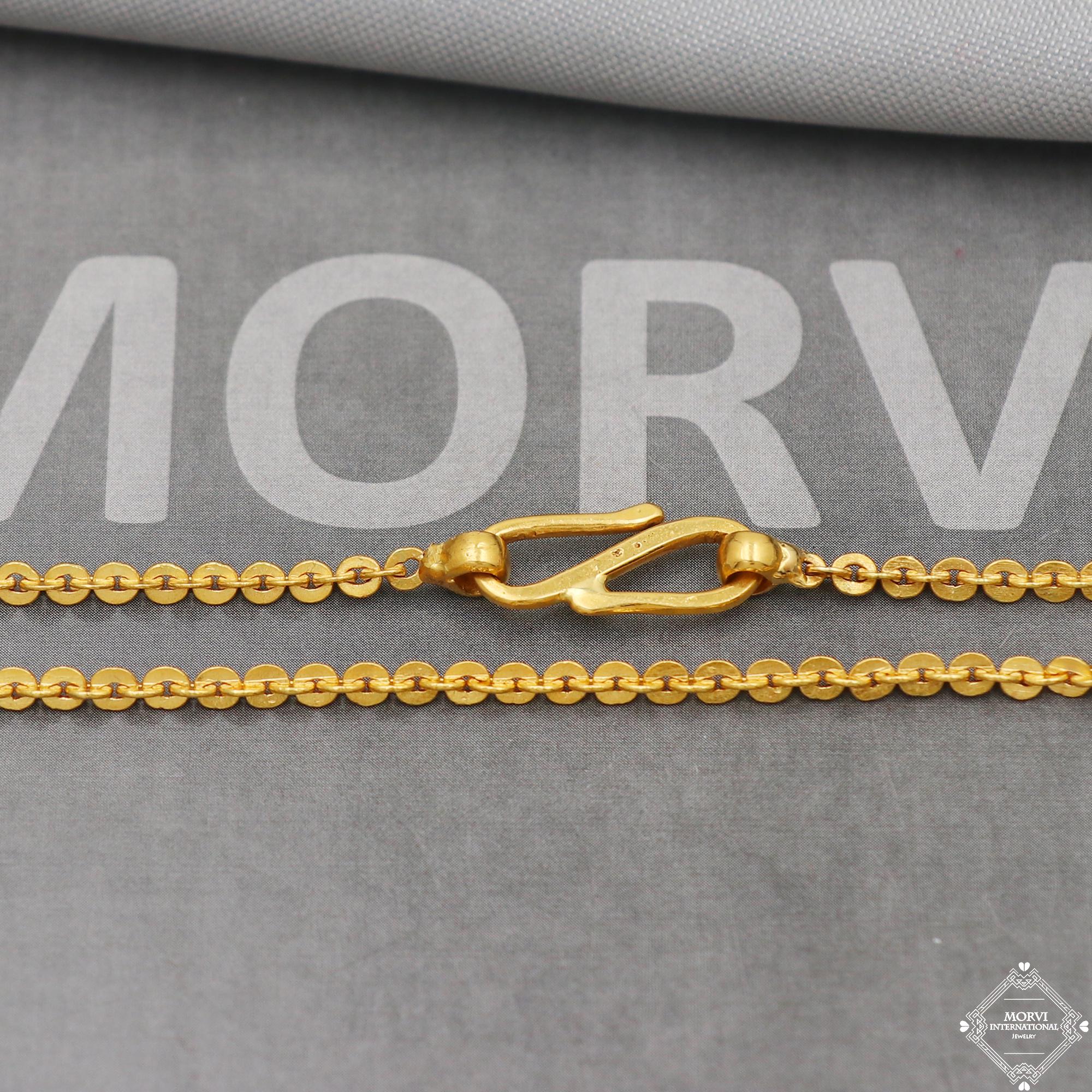 20k Gold Chain Necklace For men women Anniversary Wedding Gift chain ...