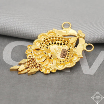 Indian 22k gold pendant handmade jewelry