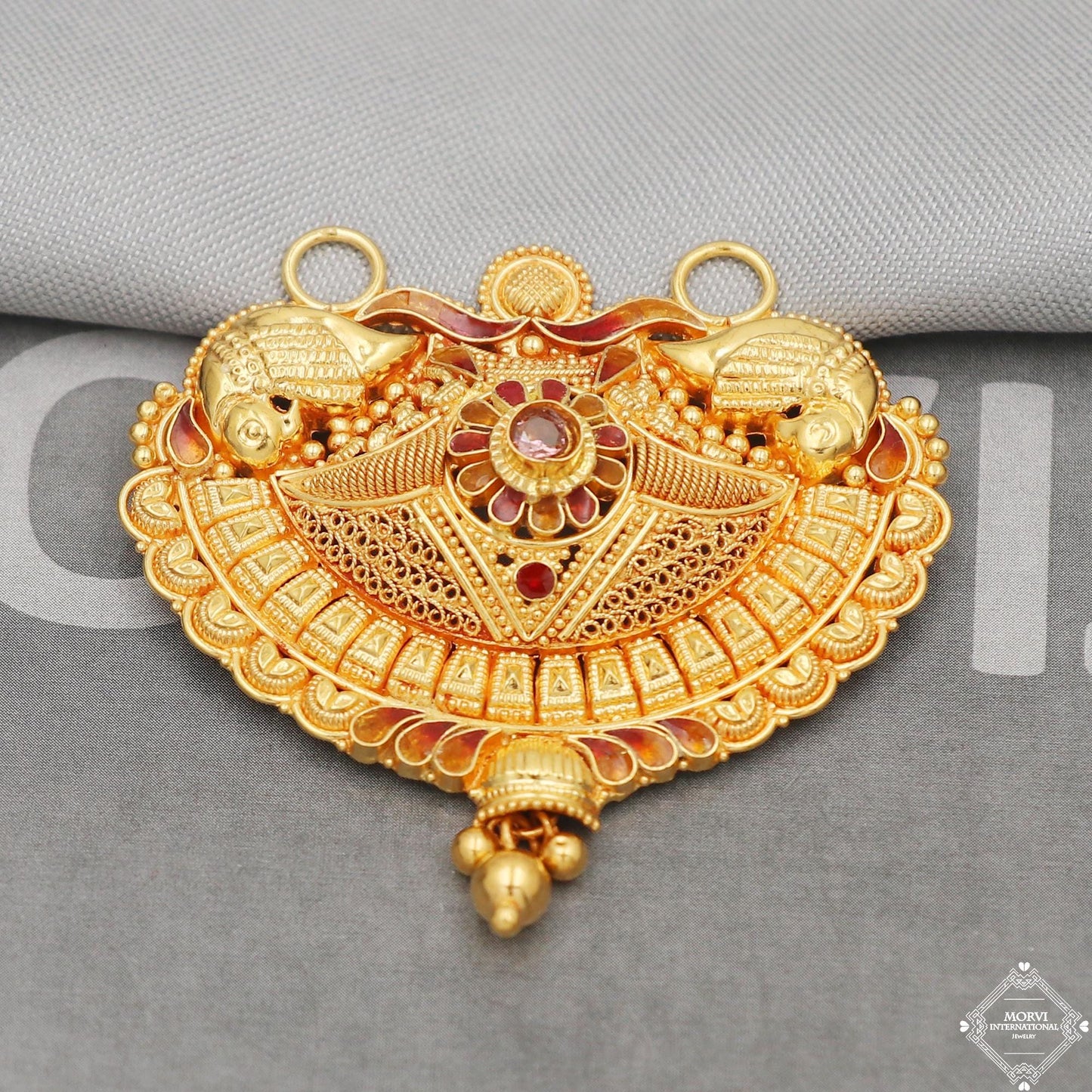 Pure Gold Pendant 22k Gold Jewelry