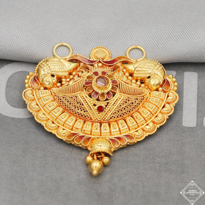 Pure Gold Pendant 22k Gold Jewelry