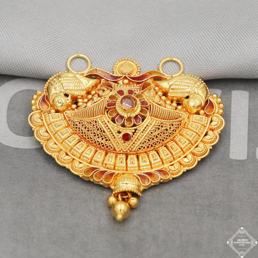 Pure Gold Pendant 22k Gold Jewelry