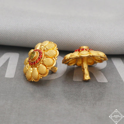 22k yellow gold earrings tops stud earrings  K5211