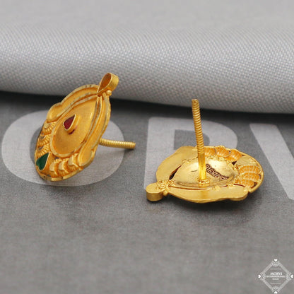 22k Yellow Gold Earrings Jewelry for Gift, K5161