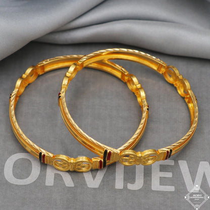 Solid 22k 22 karat Gold Bangles Bracelet, K5175